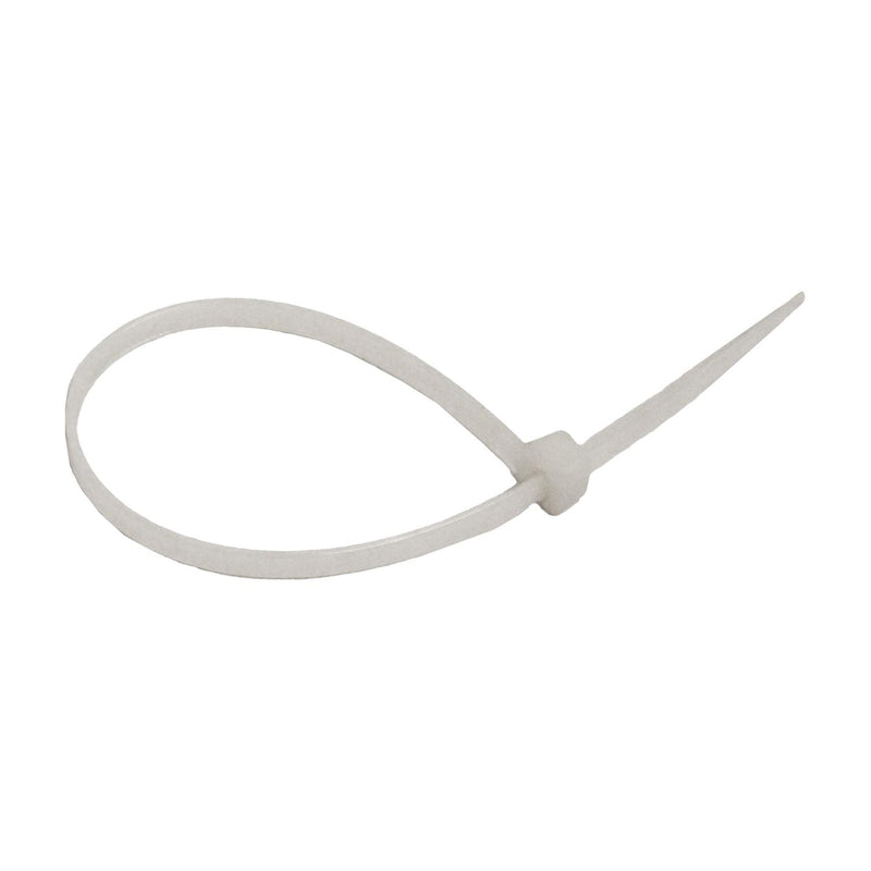 7" White Nylon Pound Cable Ties