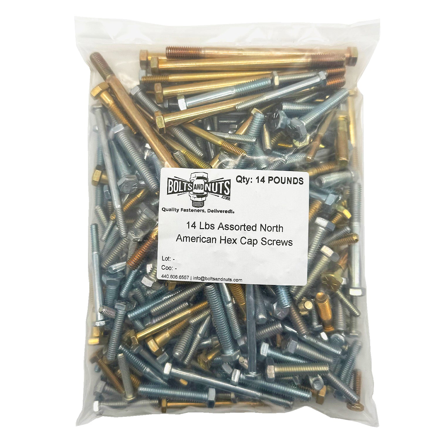 14, 28, or 42LBS Miscellaneous Assorted North American Hex Cap Screws! Mystery Pack!