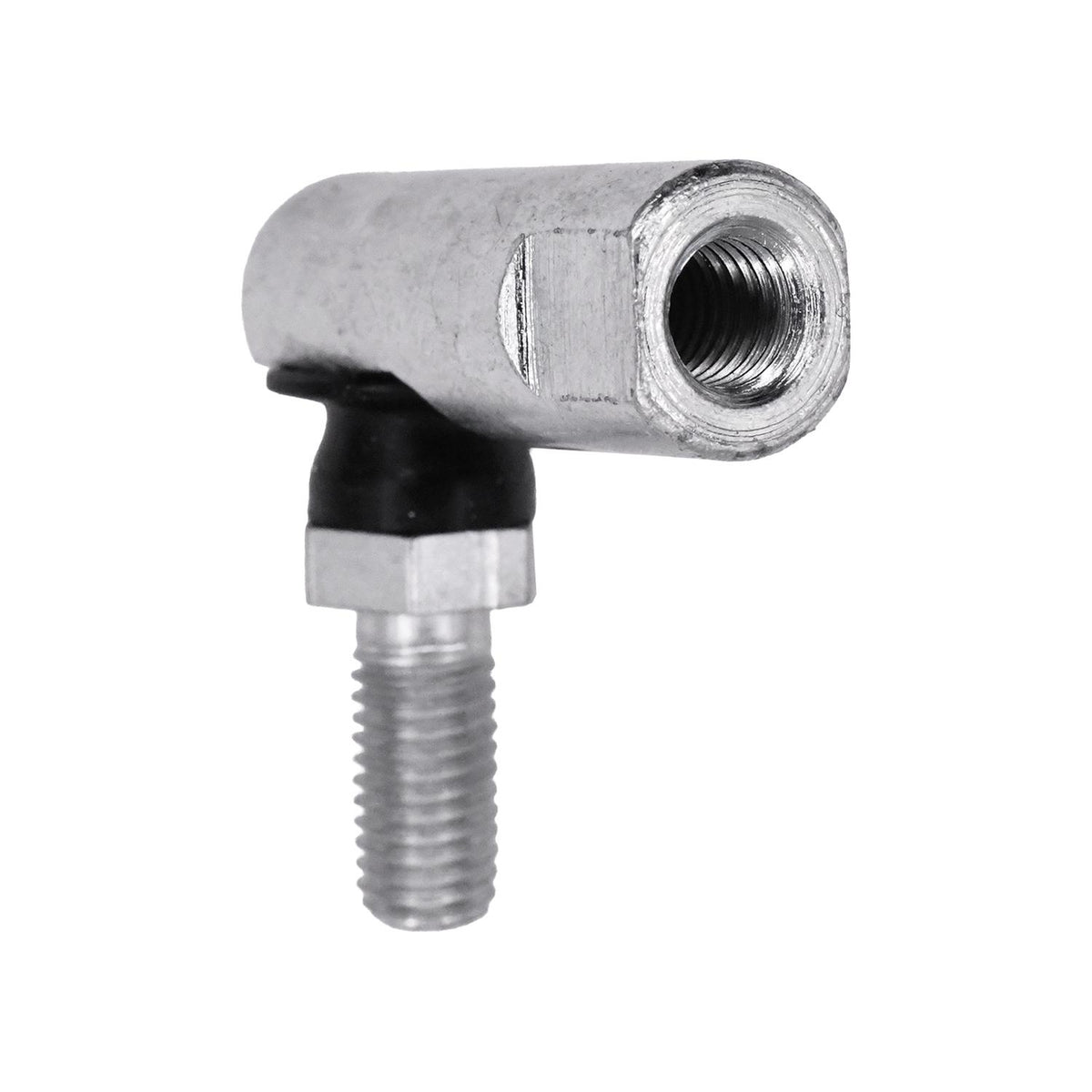 1/4"-28 Flat Top with Rubber Grommet Ball Joint Assembly witheadirt Shields Right, Zinc plated with clear dichromate treated