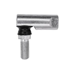 3/8"-24 Flat Top with Rubber Grommet Ball Joint Assembly witheadirt Shields Right, Zinc plated with clear dichromate treated