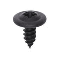M4.2-1.41x10mm Phillips Pozi Truss Head Type 1A Drive Washer Screw, Type A/AB, 11mm Washer, Black Oxide