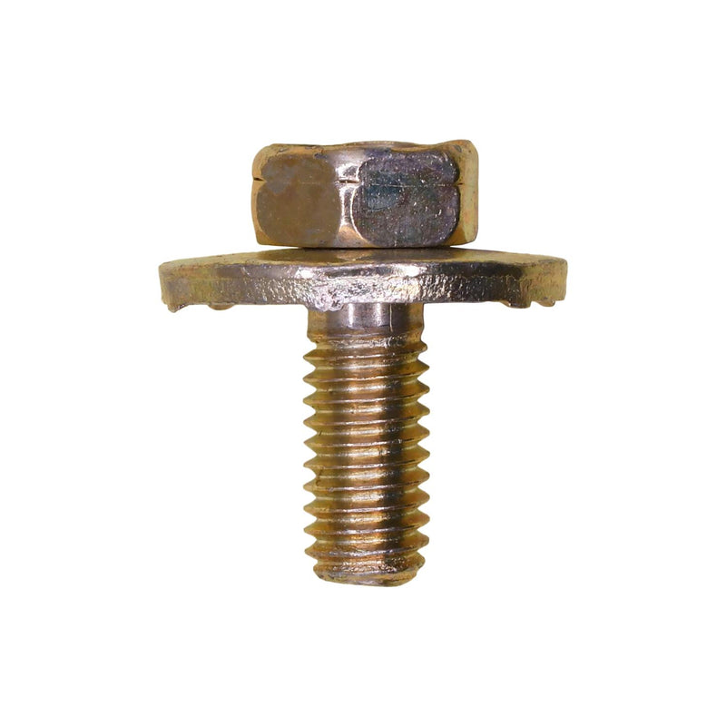 M6-1.0x16mm Hex Head SEMS Bolt, 18.5mm Washer, Yellow Zinc Chromate
