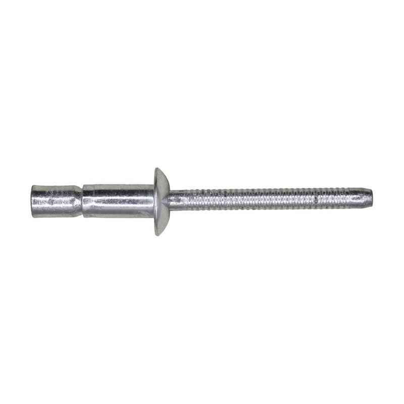 0.191" - 0.201" Monobolt Steel, 0.062" - 0.270" Grip, Zinc, 3/16", 0.070" Flange Thick, 1300 Shear
