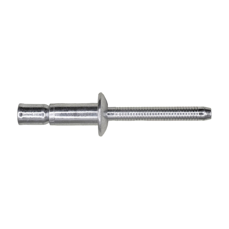 0.261" - 0.272" Monobolt Steel, 0.08"- 0.375" Grip, Zinc, 1/4", 0.100" Flange Thick, 2400 Shear