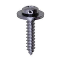 M4.2-1.41x20mm Phillips Pozi Head SEMS Type 1A Drive Pan Type Screw, Type A/AB, 12mm Washer, Chome