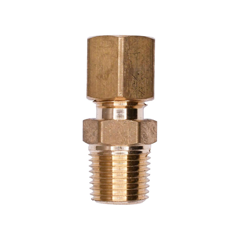 1/8" Brass Male Compression To Pipe Adapter Tube Pipe, 3/16"