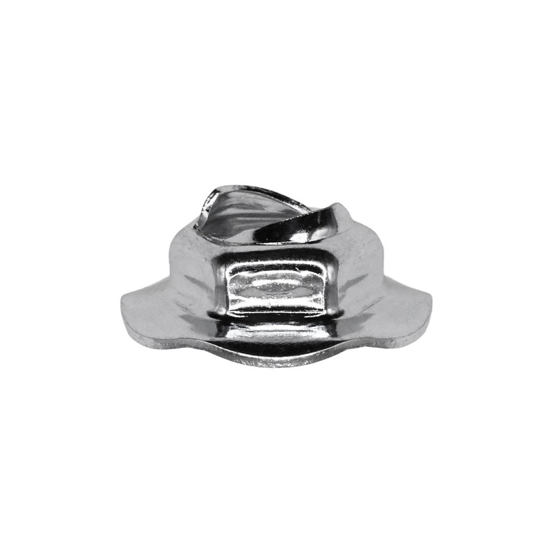 6.3mm Stud Hex Thread Cutting Nuts, 11mm Wrench, 18mm Washer, Zinc