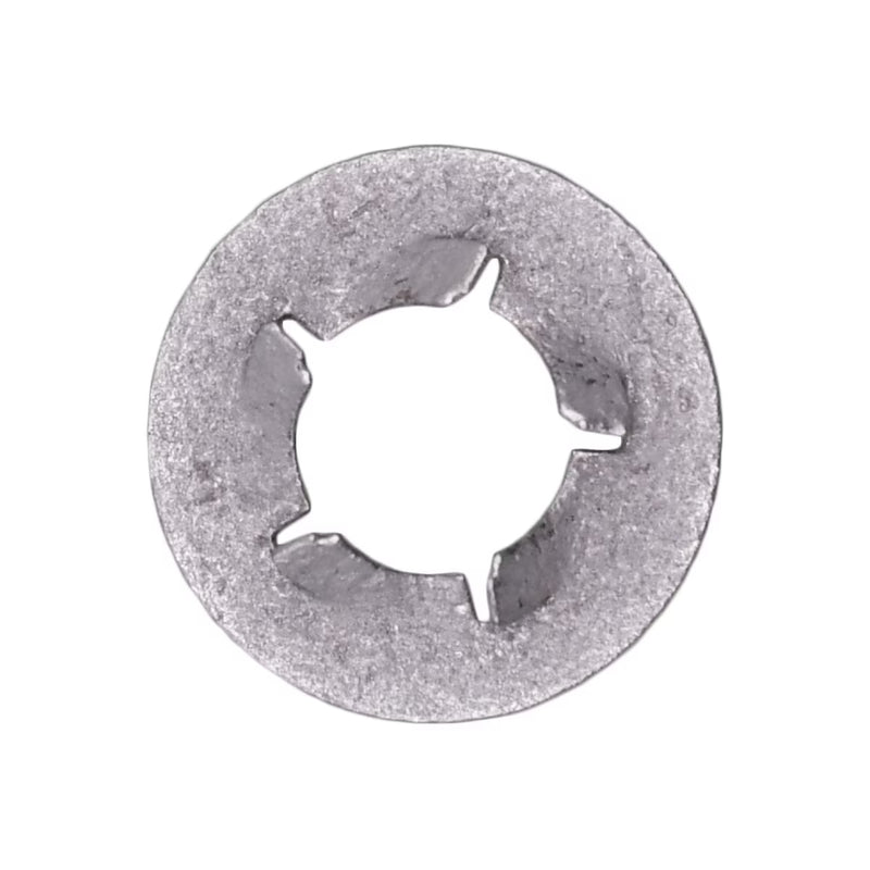 M8x1.25 Flat 5 Prong Push-On Bolt Retainer, Zinc