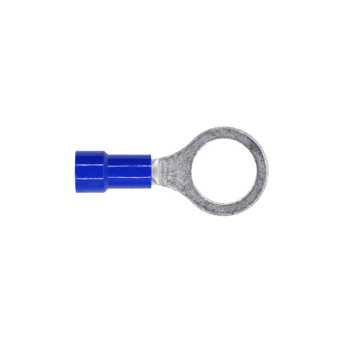 5/16" Blue Copper Vinyl Solderless Terminal Ring Gauge Ring, Electro Tin Plated