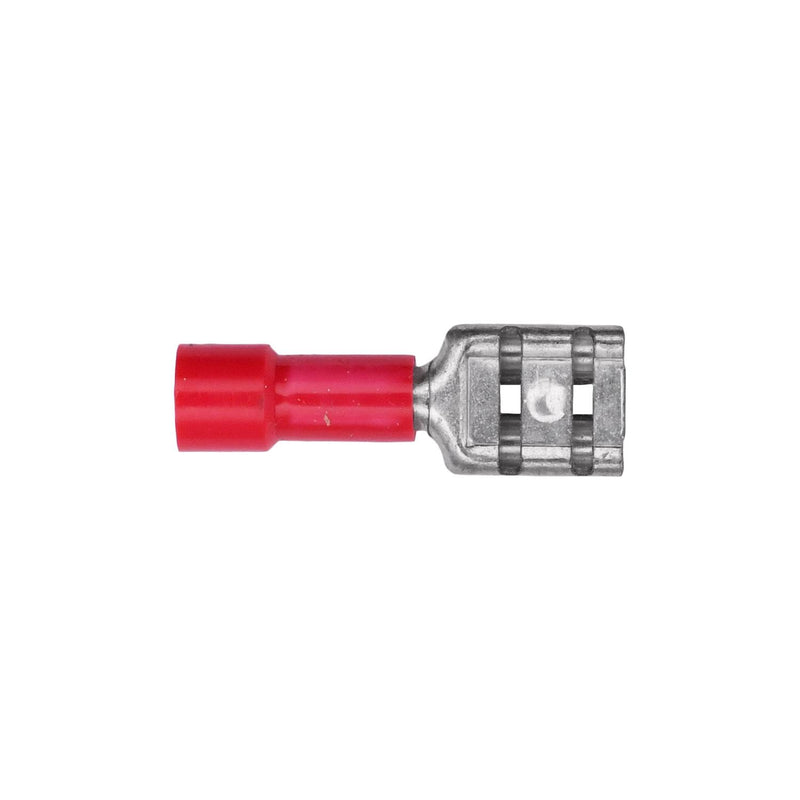 1/4" Red Female Disconnect Solderless Terminal Quick Gauge