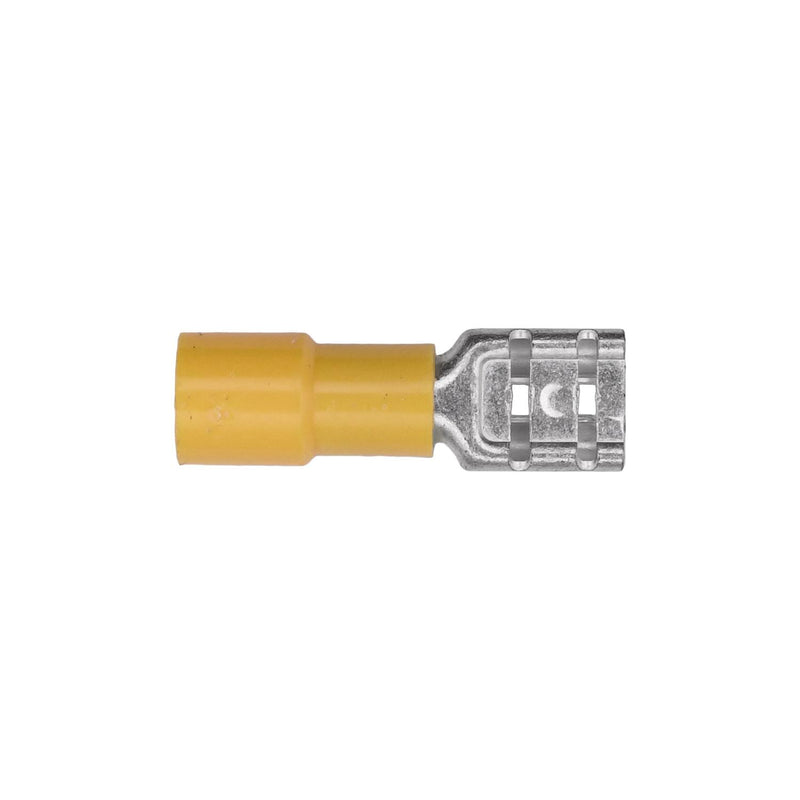 Yellow Female Disconnect Bulk Solderless Term Quick Connector Gauge