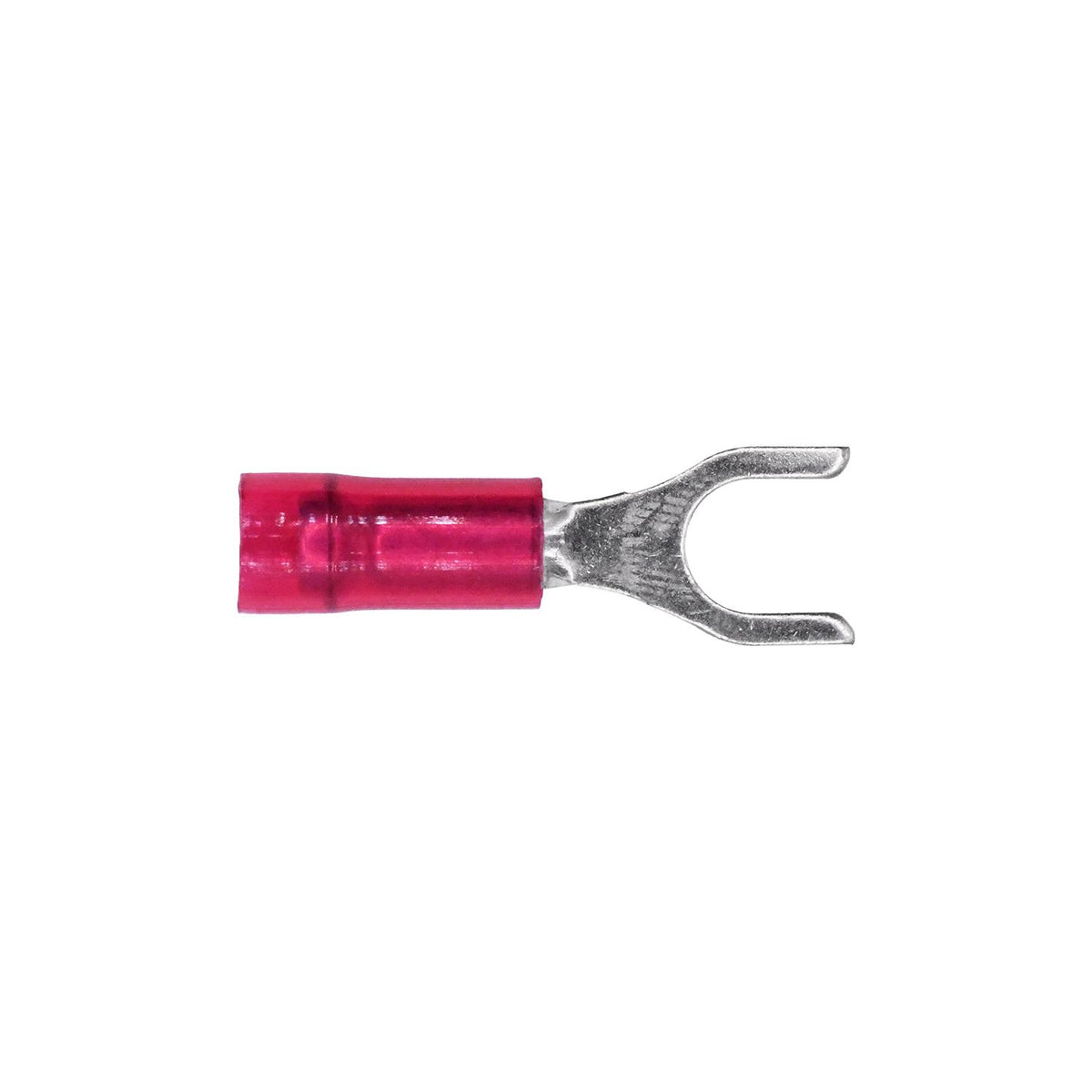 #8 Red Solderless Terminal Spade Gauge Stud