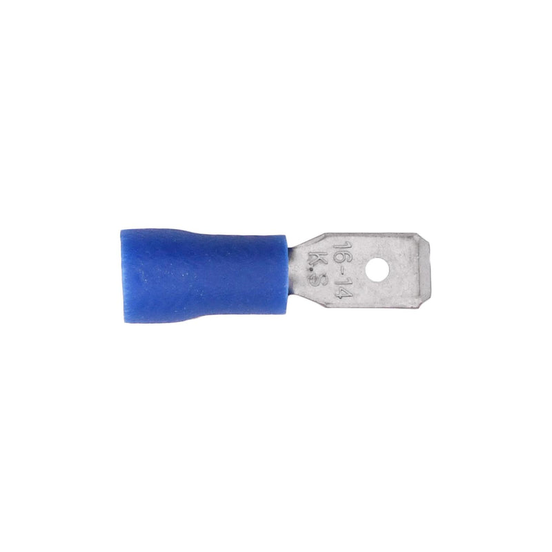 3/16" Blue Male Disconnect Solderless Terminal Quick Gauge