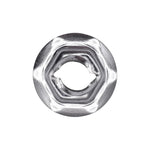 6.3mm Stud Hex Thread Cutting Nuts, 11mm Wrench, 18mm Washer, Zinc