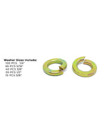 Inch Grade 8 Alloy Split Lock Washer Assortment - 236 PCS