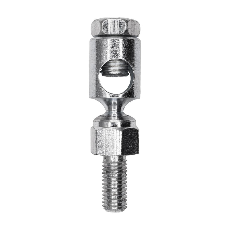 1/4"-28x9/16" Damper Control Swivel, Dichromate
