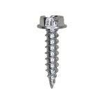 #8x3/4" Slotted Hex Head Flange Self Piercing Screw Size, Self-Piercing, Zinc