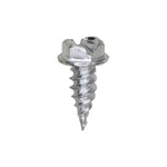 #10x1/2" Slotted Hex Head Flange Self Piercing Screw Size, Self-Piercing, Zinc
