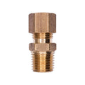 1/8" Brass Male Compression To Pipe Adapter Tube Pipe, 5/16"