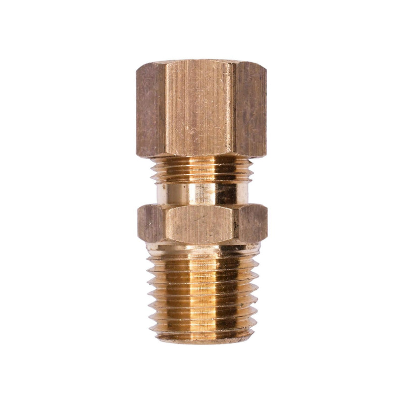 1/8" Brass Male Compression To Pipe Adapter Tube Pipe, 5/16"