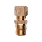 1/4" NPT Brass Male Compression To Pipe Adapter Tube Pipe, 5/16"