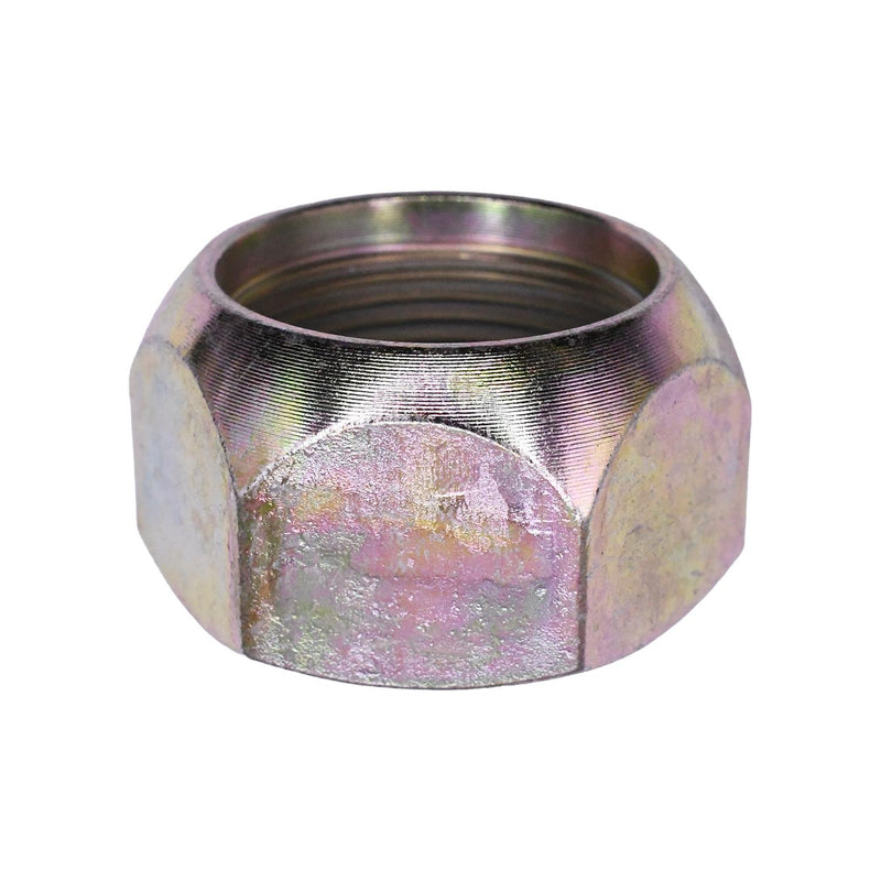 1-1/8"-16 LH Outer Standard Cap Nut Hex Left Hand, Zinc