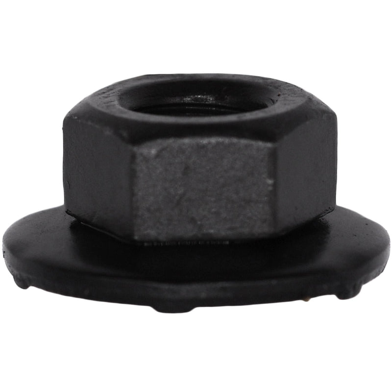 M6-1.0 Free Spinning Washer Nut, 16mm Washer, Phosphate, Toothed