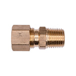 1/4" NPT Brass Male Compression To Pipe Adapter Tube Pipe, 3/8"