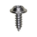 M4.2-1.41x12mm Phillips Pozi Truss Head Type 1A Drive Washer Tapping Screw, Type A/AB, 10mm Washer, Chome