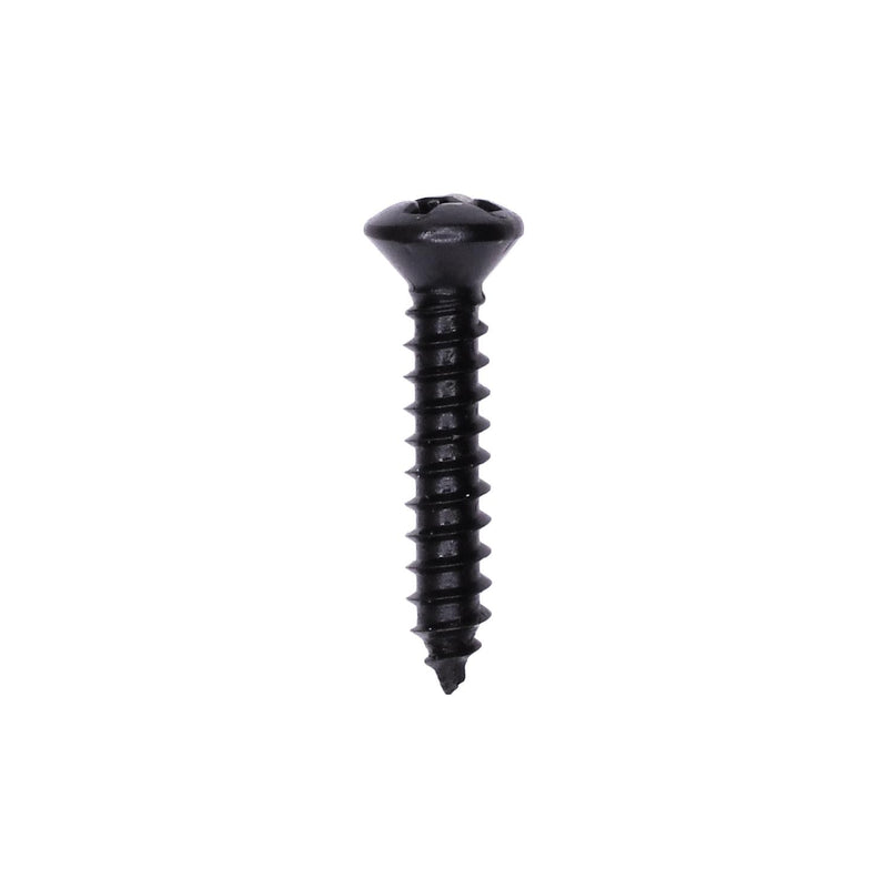 #6x3/4" Phillips Oval Head Tapping Screw Oxide, Type A/AB, Black Oxide