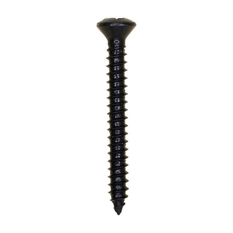#6x1" Phillips Oval Head Tapping Screw Oxide, Type A/AB, Black Oxide