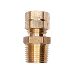 3/8" NPT Brass Male Compression To Pipe Adapter Tube Pipe
