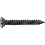 #6x1" Phillips Flat Head Tapping Screw Oxide, Type AB, Black Oxide