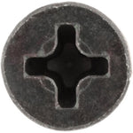 #6x1" Phillips Flat Head Tapping Screw Oxide, Type AB, Black Oxide