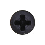 #4x3/8" Phillips Oval Head Tapping Screw Oxide, Type A/AB, Black Oxide