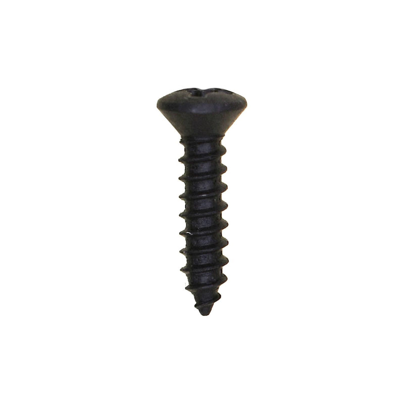 #4x1/2" Phillips Oval Head Tapping Screw Oxide, Type A/AB, Black Oxide