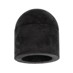 1/2" Black EPDM Rubber Vacuum Cap