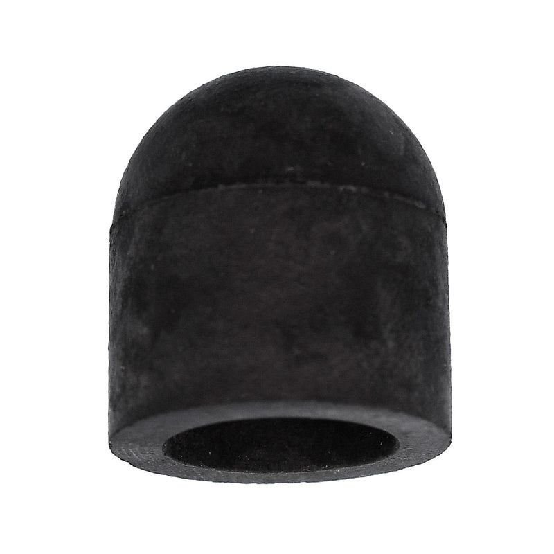 1/2" Black EPDM Rubber Vacuum Cap