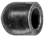 1/2" Black EPDM Rubber Vacuum Cap