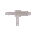 Nylon Tee Connector, 1/4"x3/16"x3/16"