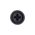 #6x3/4" Phillips Truss Head Flat Washer Tapping Screw, Type A/AB, Black Oxide