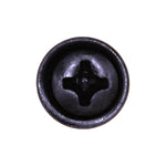 #8x1/2" Phillips Oval Head SEMS Screw, Type A/AB, Black Oxide