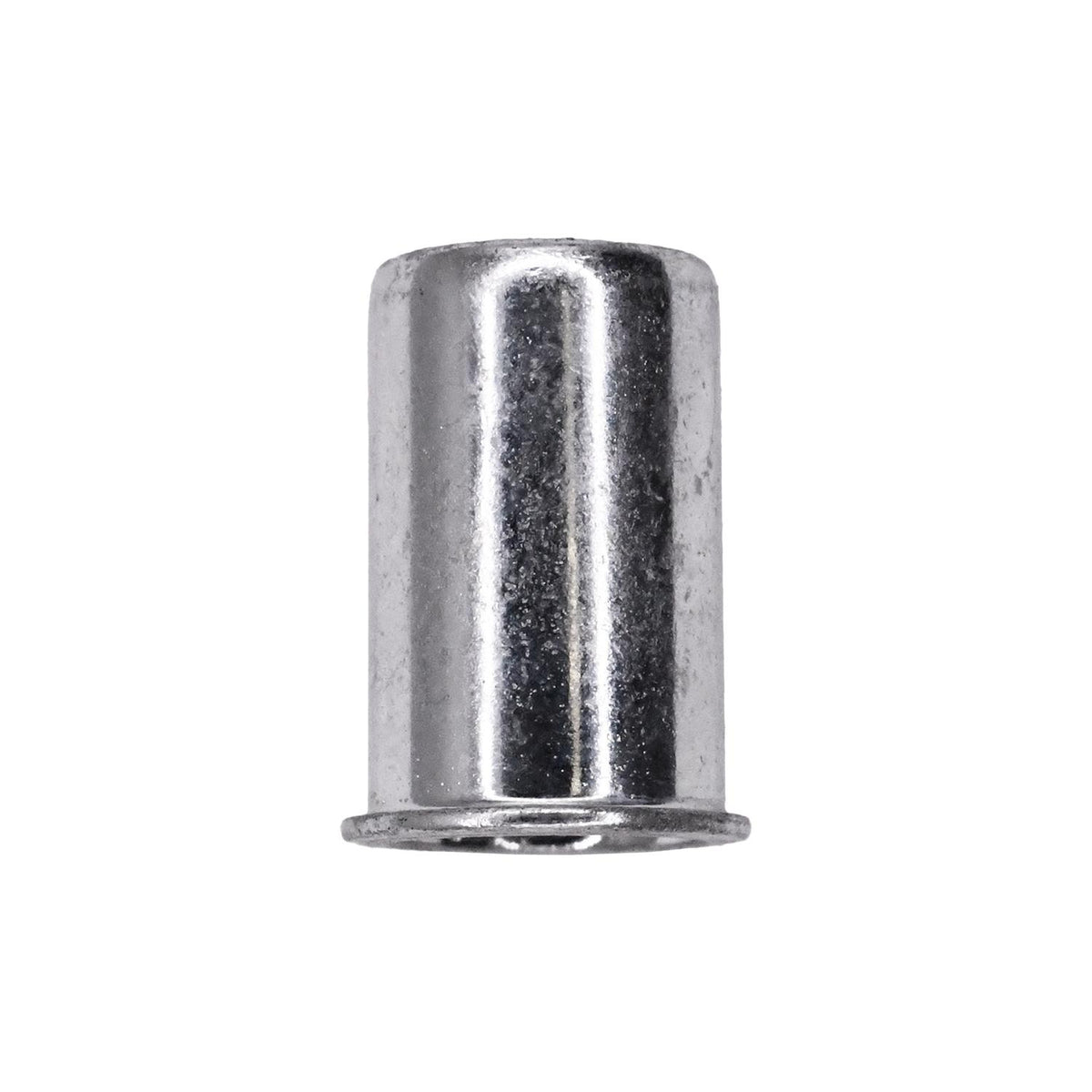 #10-32 Thin Sheet Nutsert Sae, 0.20"- 0.130" Grip, Zinc, 0.280" Barrel Diam, 9/32" Drill Size, Steel