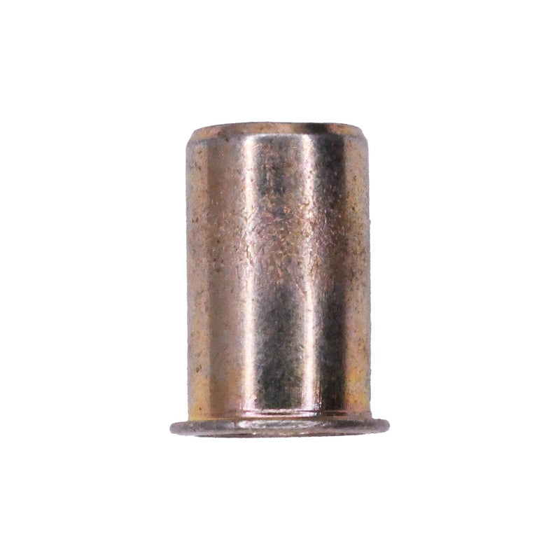 M4-0.7 Metric Thin Sheet Nutsert, 0.508mm - 2.03mm Grip, Yellow Zinc Chromate