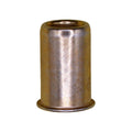M5-0.80 Metric Thin Sheet Nutsert, 0.508mm - 3.30mm Grip, Zinc, 7.11mm Max., 9/32" Drill Size, Steel