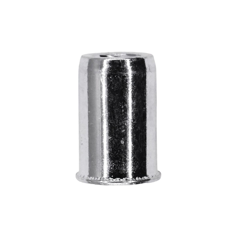 M6-1.0 Metric Thin Sheet Nutsert, 0.762mm - 4.19mm Grip, Zinc, 9.50mm Max., 3/8" Drill Size, Steel