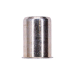 M8-1.25 Metric Thin Sheet Nutsert, 1.02mm - 5.08mm Grip, Zinc, 12.67mm Max., 1/2" Drill Size, Steel