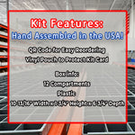 Assortment Kit #622 (220Pcs.) 3/8"-24 FINE Thread Grade 8 Hex Cap Screws, Grade 8 Hex & Nylon Nuts, Grade 8 Flat & Lock Washers - Zinc Yellow