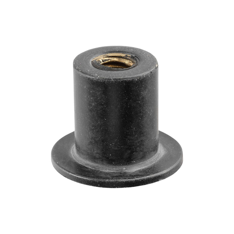 M6-1.0 Neoprene Rubber Nut, 0.579" Shank Length