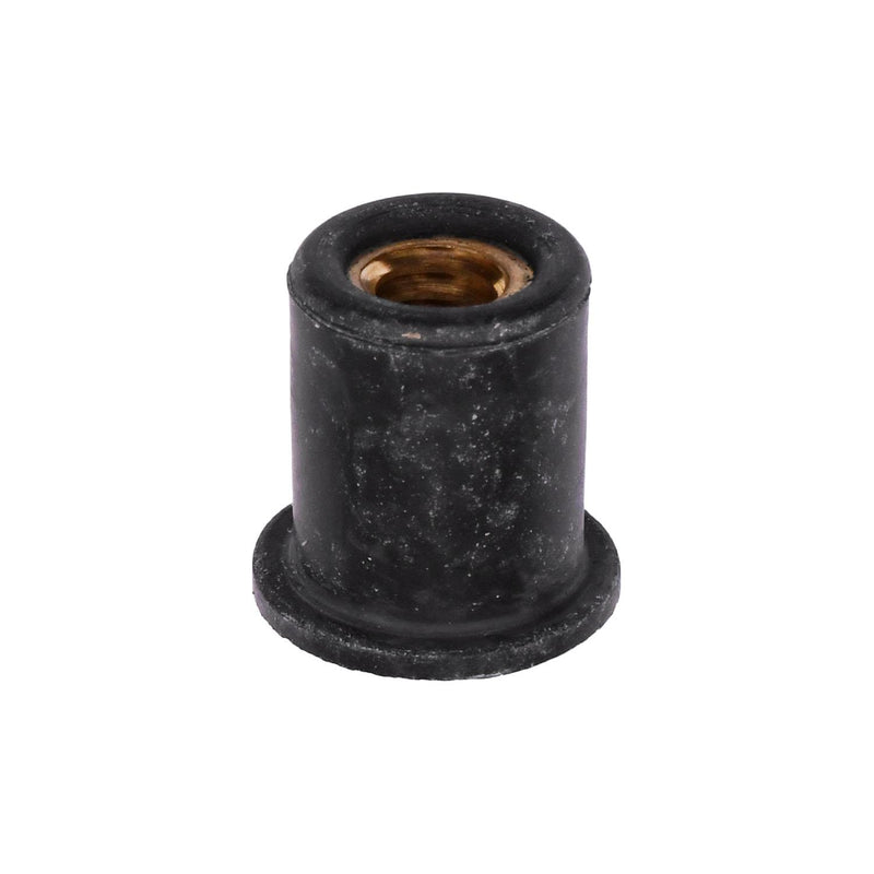 1/4"-20 Neoprene Rubber Nut, 0.594" Shank Length